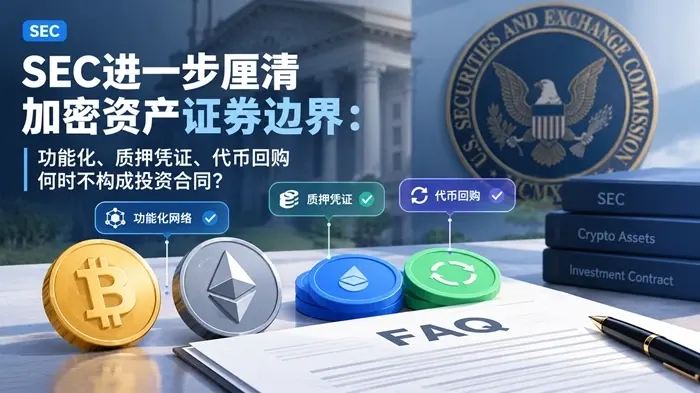 美国SEC发布加密资产监管九问:澄清加密资产的证券属性